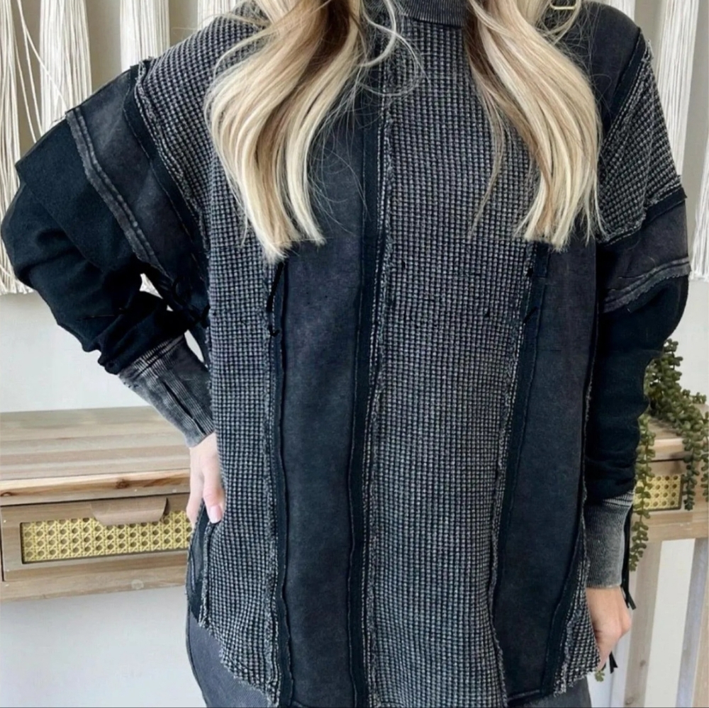 Chic boutique Black oversized top Size Medium